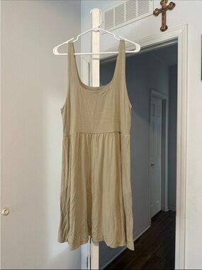 a new day Khaki-Tan Sleeveless Mini Dress